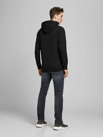 Unisex Casual Fleece Hoodie - Negro