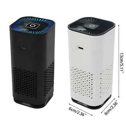 Portable USB Air Purifier with HEPA Filters for Home and Travel