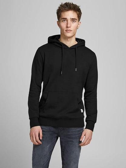Unisex Casual Fleece Hoodie - Negro