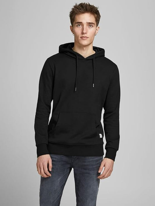 Unisex Casual Fleece Hoodie - Negro