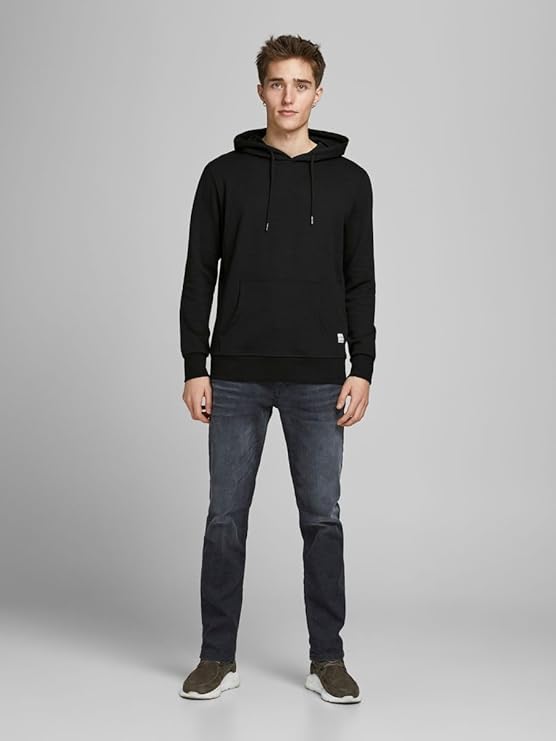 Unisex Casual Fleece Hoodie - Negro