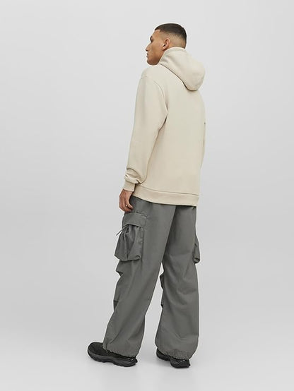 Unisex Casual Fleece Hoodie - Caqui