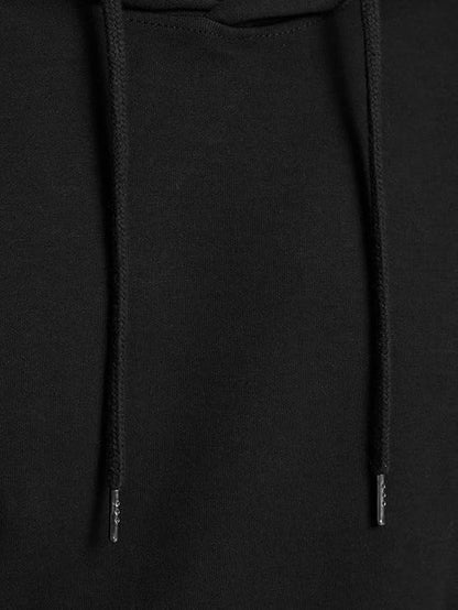 Unisex Casual Fleece Hoodie - Negro