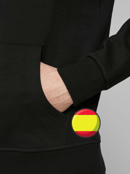 Unisex Casual Fleece Hoodie - Negro